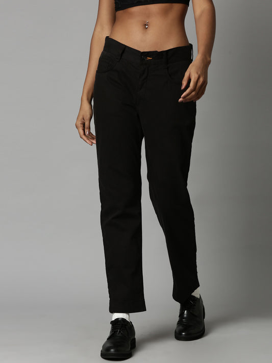 Black 5-Pocket Slim Fit Trouser