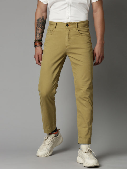 Khaki 5-Pocket Slim Fit Trouser