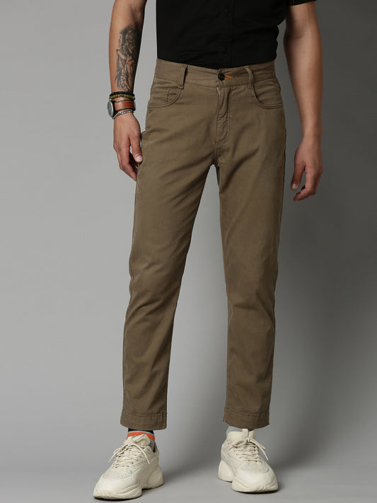 Olive 5-Pocket Slim Fit Trouser